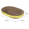 Oval Corrugated Cat Scratching Board Claw Grinding Nest 3