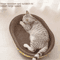 Oval Corrugated Cat Scratching Board Claw Grinding Nest 0