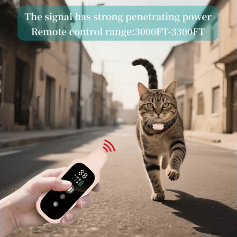 RemoteControl Cat Training Collar With LongRange Control 5
