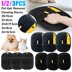 pet grooming & deshedding glove for dogs and cats
