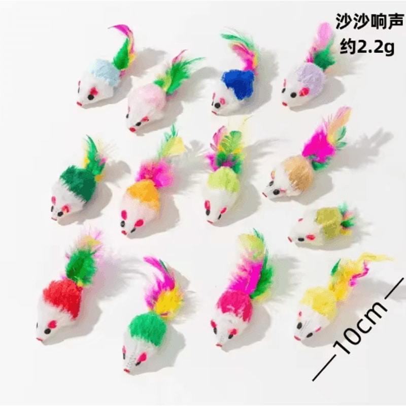 5PCS Catnip Mouse Toys Set For Interactive Indoor Play 2