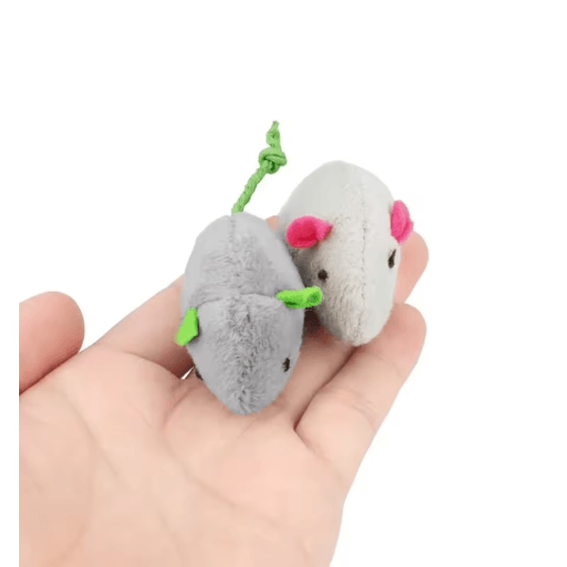5PCS Catnip Mouse Toys Set For Interactive Indoor Play 5