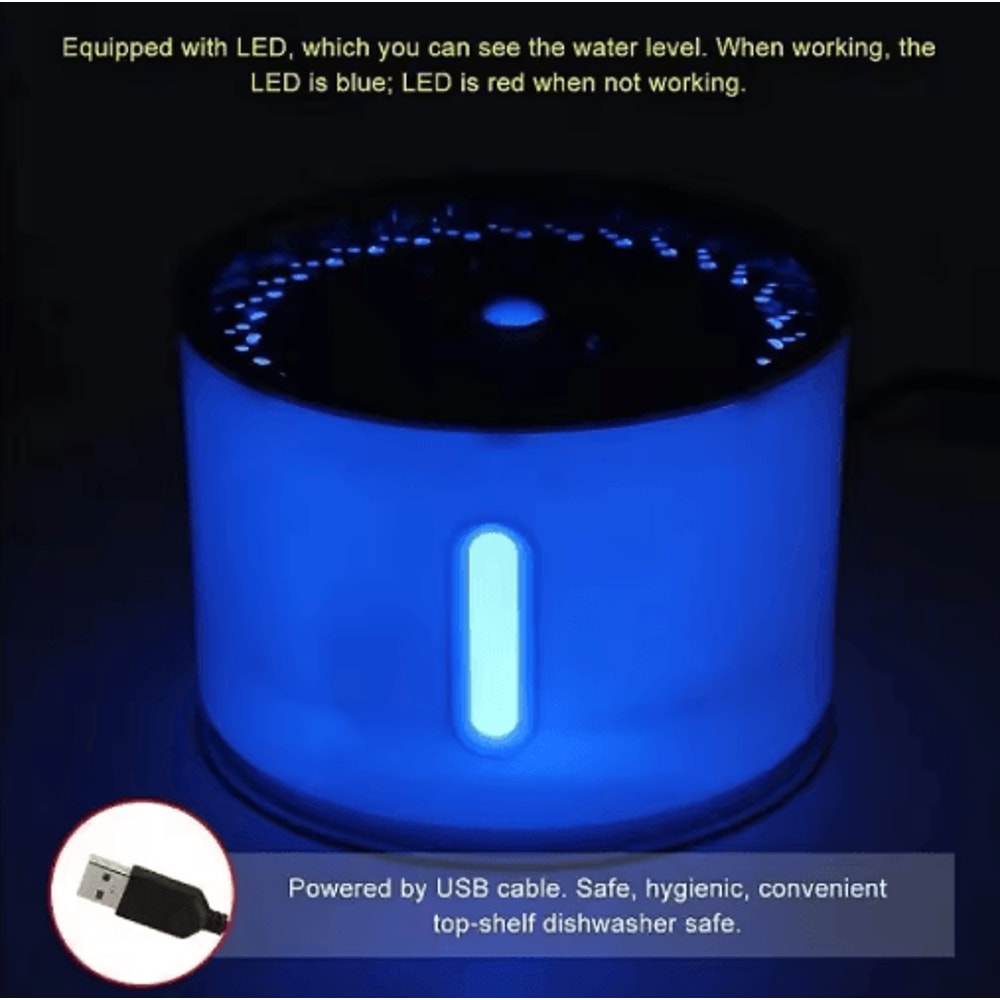 32L Stainless Steel Smart Cat Water Fountain With Silent Pump 5