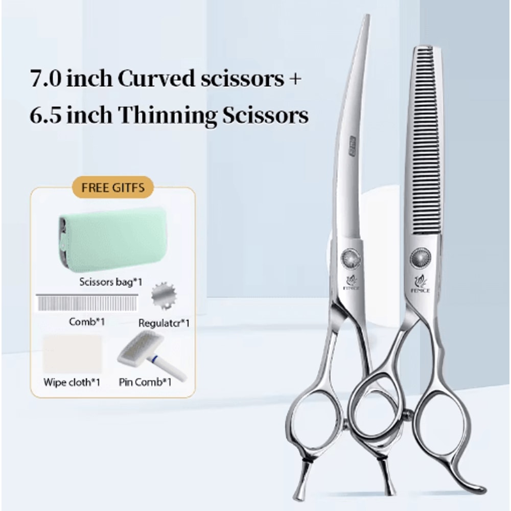 Fenice Professional Pet Grooming Shears Set For Dogs Cats 7