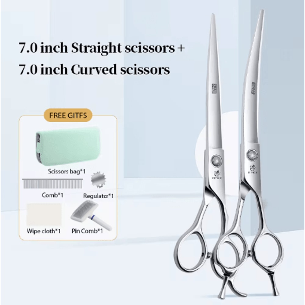 Fenice Professional Pet Grooming Shears Set For Dogs Cats 8