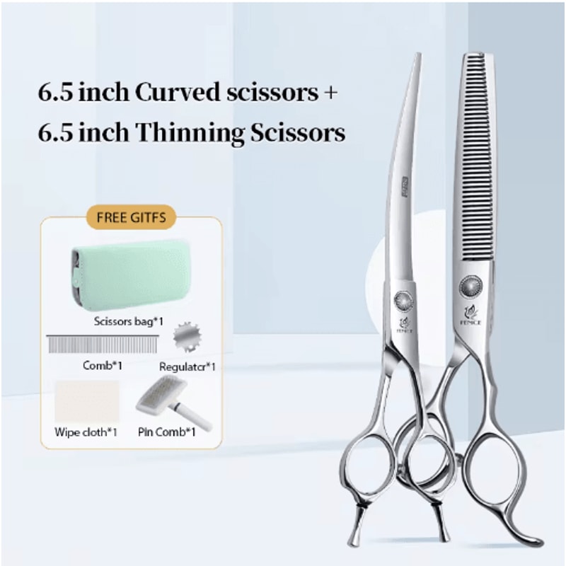Fenice Professional Pet Grooming Shears Set For Dogs Cats 9