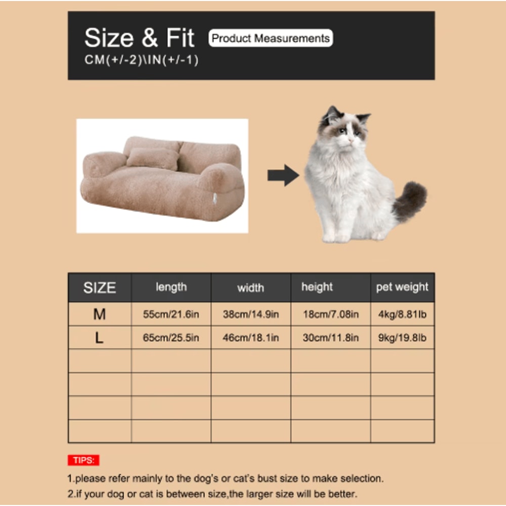 Soft Detachable Washable Pet Sofa Couch For Cats Dogs 2