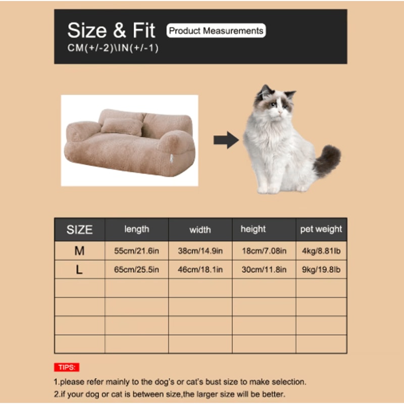 Soft Detachable Washable Pet Sofa Couch For Cats Dogs 2