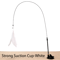 HandsFree Suction Cup Feather Wand Interactive Cat Toy 1
