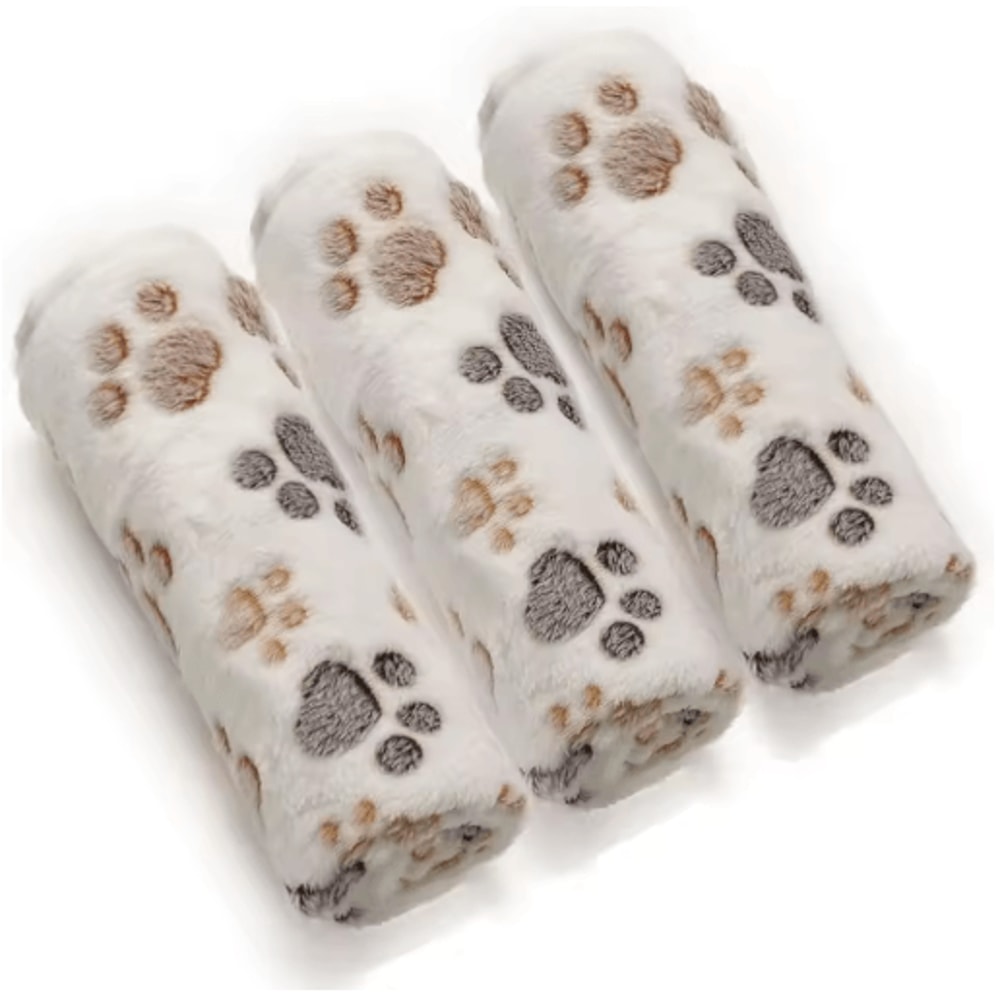 UltraSoft Fluffy Fleece Pet Blanket For Dogs Cats 2