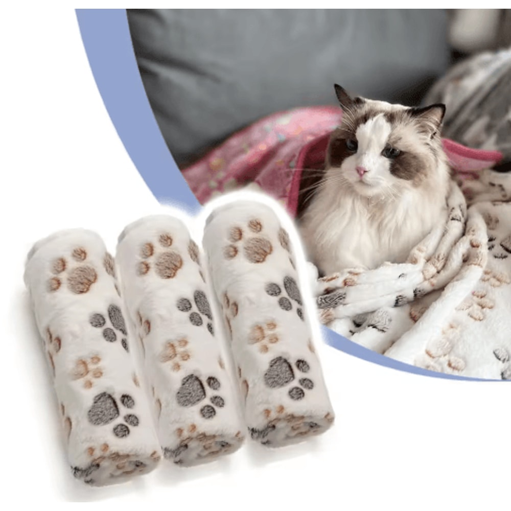 UltraSoft Fluffy Fleece Pet Blanket For Dogs Cats 0