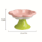 Floral Ceramic Elevated Cat Food Water Bowl For Neck Comfort 7
