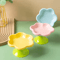 Floral Ceramic Elevated Cat Food Water Bowl For Neck Comfort 8