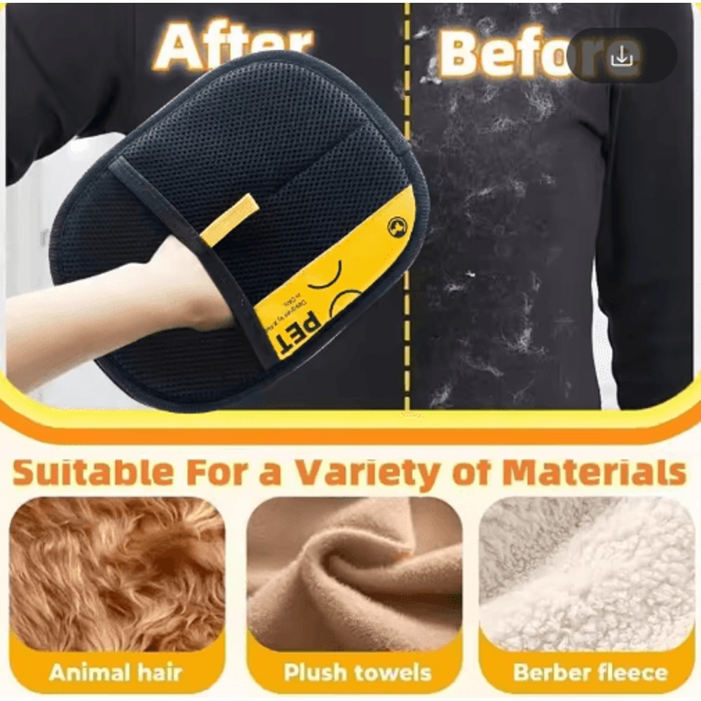Electrostatic Pet Hair Removal Grooming Glove For Cats Dogs 9