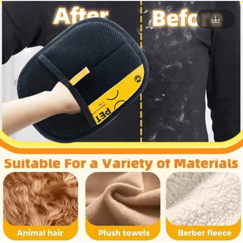 Electrostatic Pet Hair Removal Grooming Glove For Cats Dogs 9