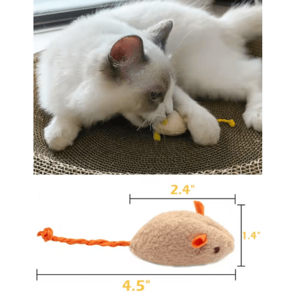 Rattle Catnip Mouse Toys Set For Interactive Indoor Play 5