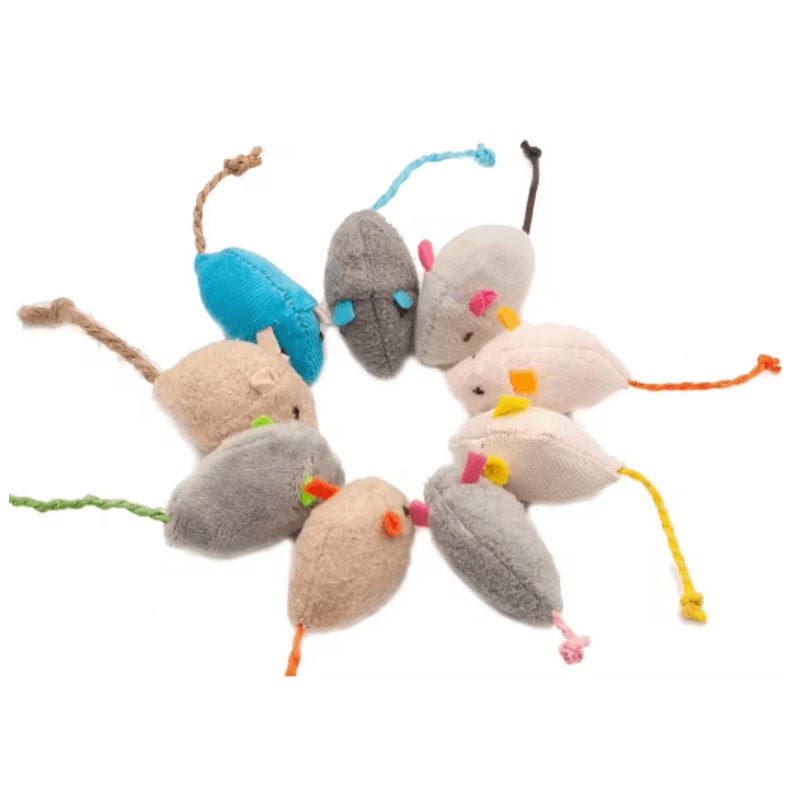 Rattle Catnip Mouse Toys Set For Interactive Indoor Play 6