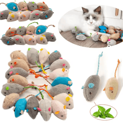 rattle catnip mouse toys set for interactive indoor play