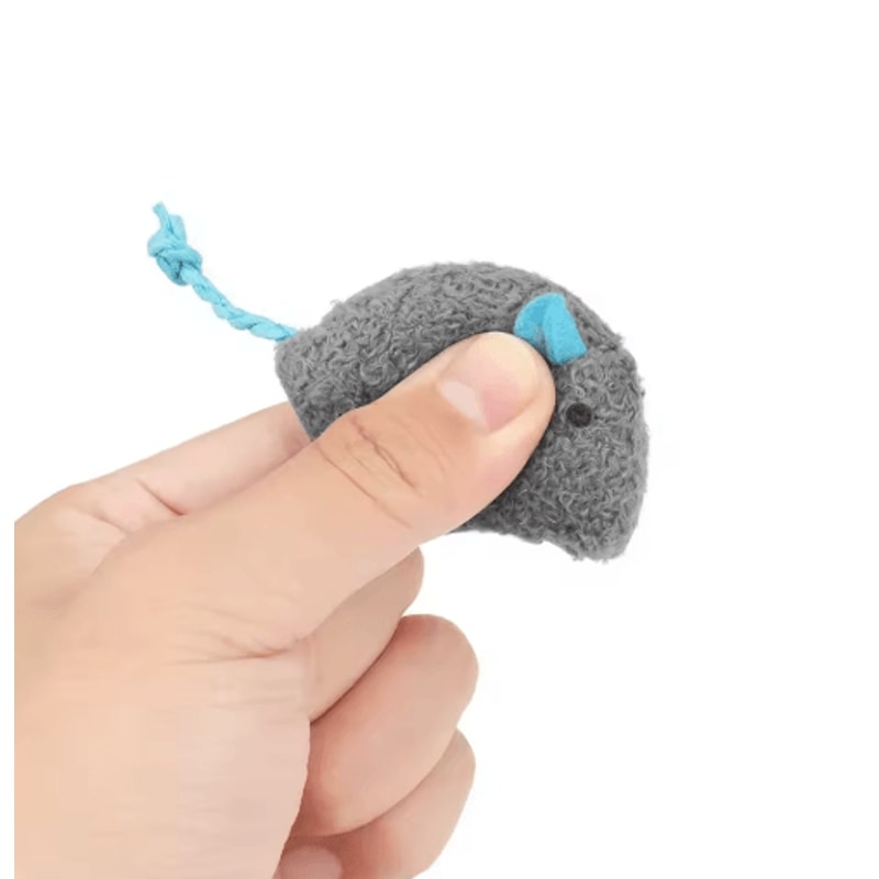 Rattle Catnip Mouse Toys For Interactive Indoor Play 2