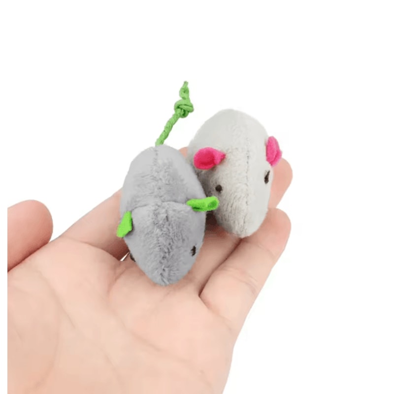 Rattle Catnip Mouse Toys For Interactive Indoor Play 3