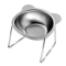 15 Tilted Raised Stainless Steel Cat Food Water Bowl 1