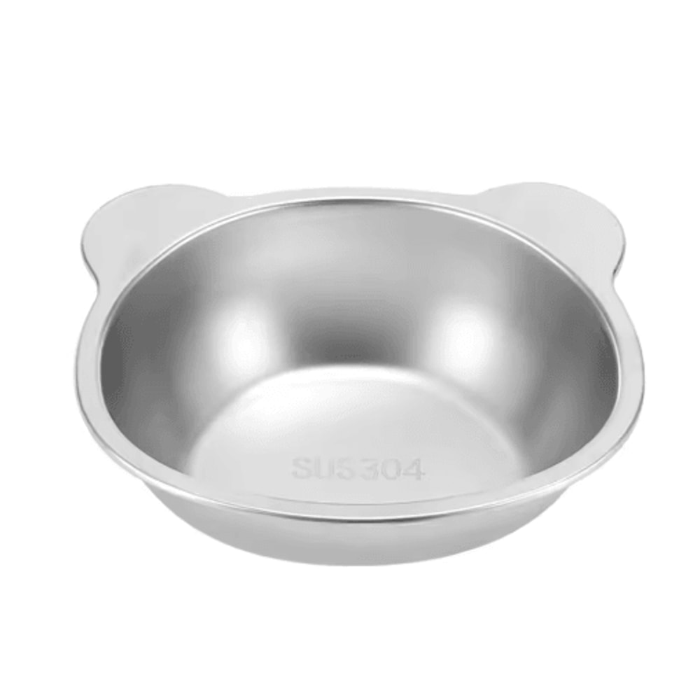 15 Tilted Raised Stainless Steel Cat Food Water Bowl 2