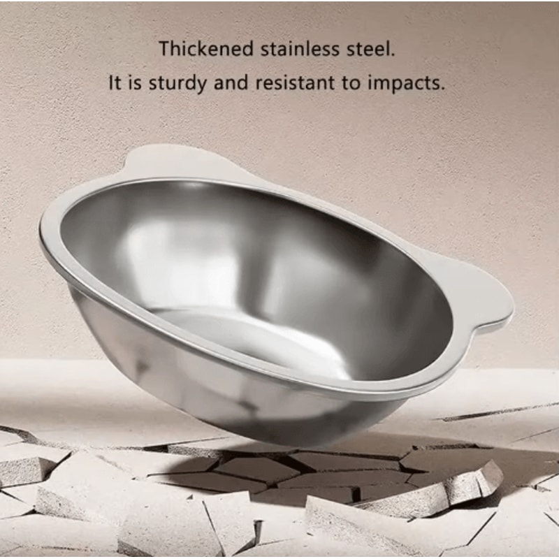 15 Tilted Raised Stainless Steel Cat Food Water Bowl 5