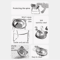 15 Tilted Raised Stainless Steel Cat Food Water Bowl 6