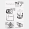 15 Tilted Raised Stainless Steel Cat Food Water Bowl 6