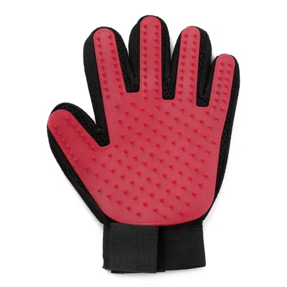 Silicone Pet Grooming Gloves For Hair Removal Shedding Control 3
