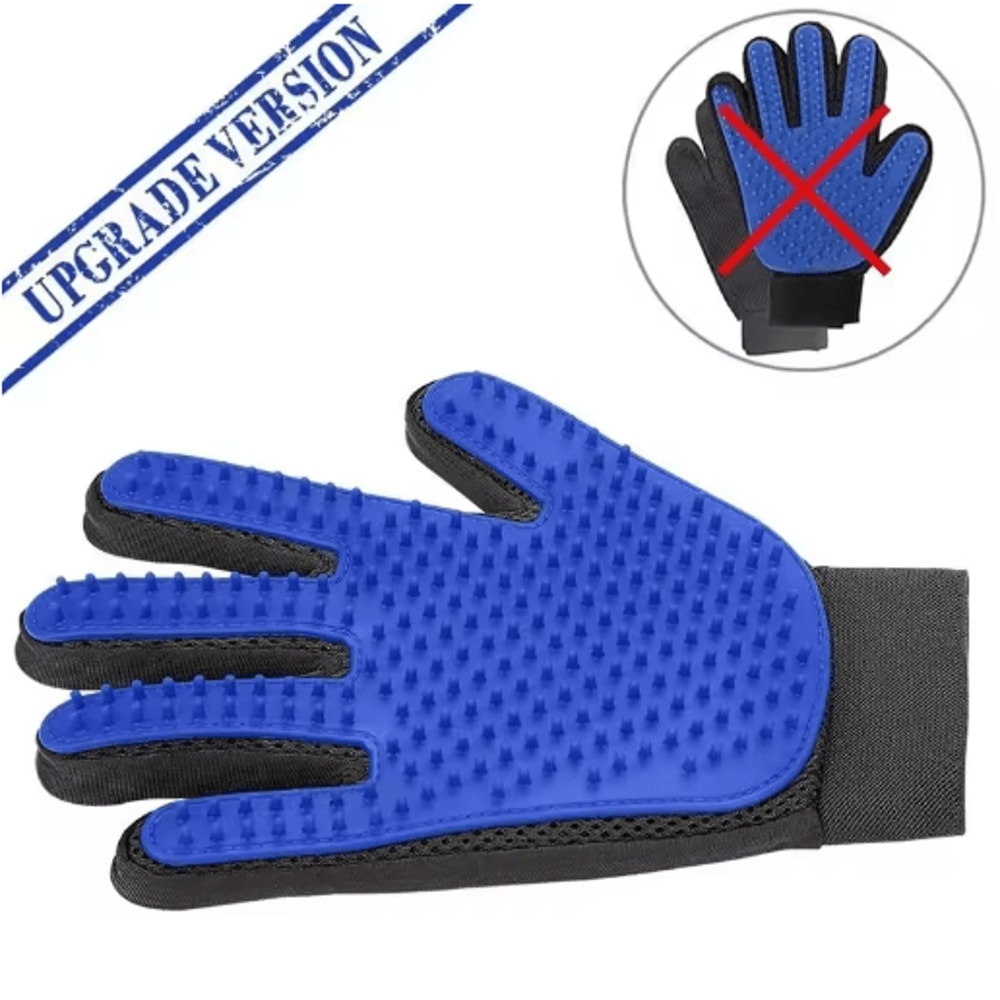 Silicone Pet Grooming Gloves For Hair Removal Shedding Control 10
