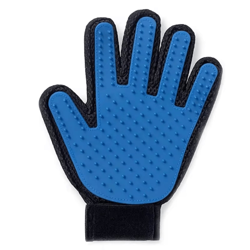 Silicone Pet Grooming Gloves For Hair Removal Shedding Control 7