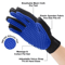 Silicone Pet Grooming Gloves For Hair Removal Shedding Control 0