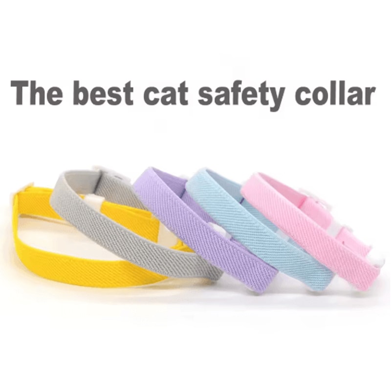 Cute Lightweight Safety Elastic Cat Collar For Cats Puppies 15