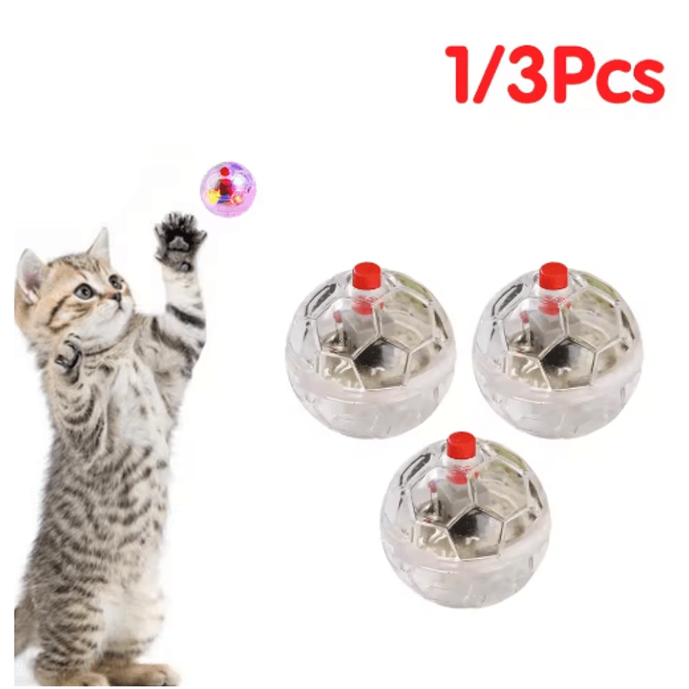 Motion Activated Light Up Interactive Cat Ball Toy 3