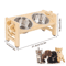 6Level Adjustable Elevated Cat Bowl Stand With AntiSpill Feeding Mat 3