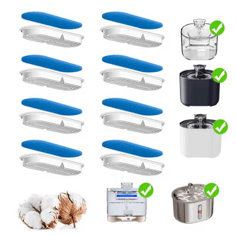 Activated Carbon Replacement Filters For FW666 Cat Water Fountain 0