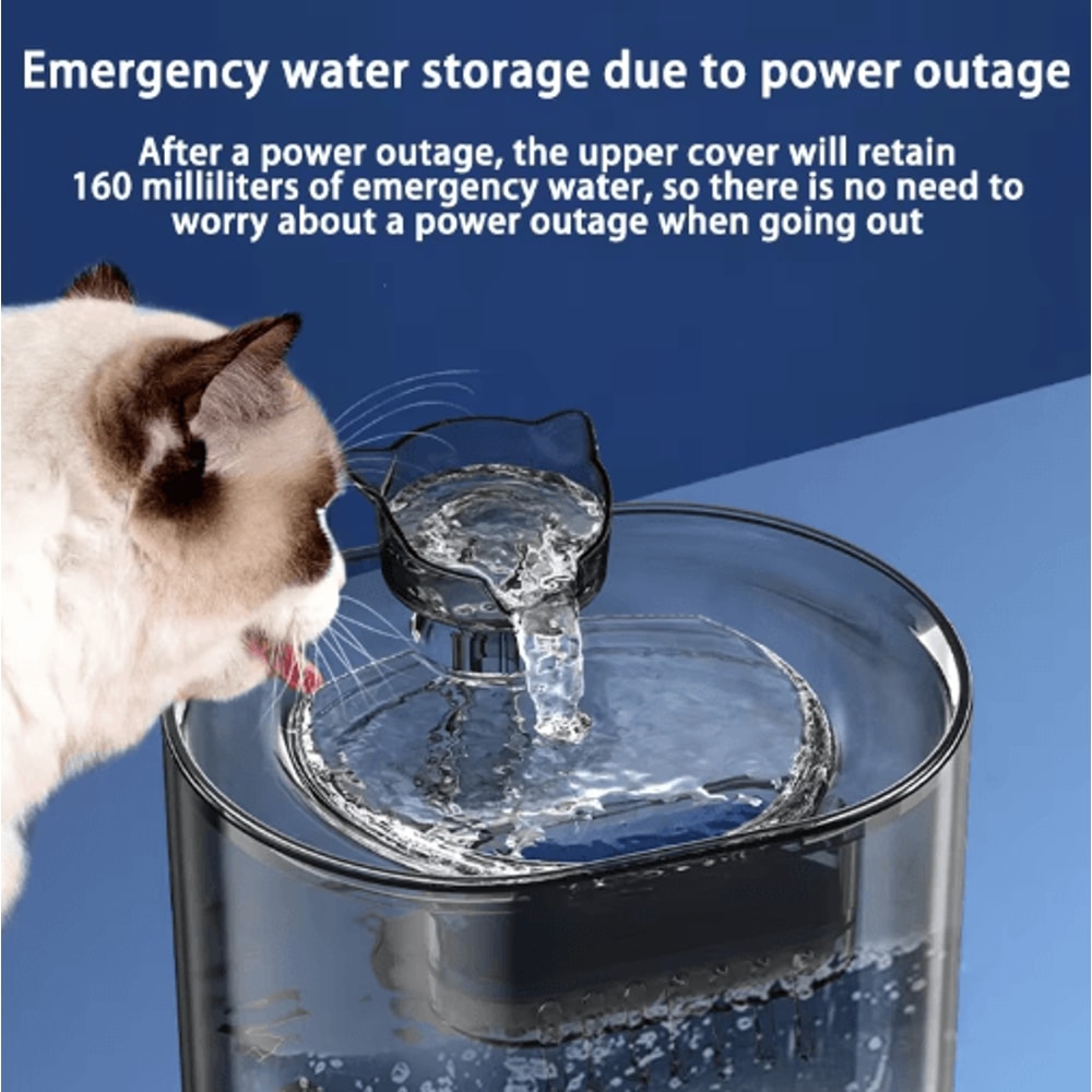 USB Automatic Cat Water Fountain With Quiet Filtration System 17