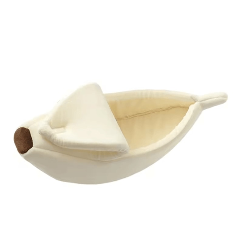 Cute Banana Shape Cozy Cat Bed For Deep Winter Sleep 2