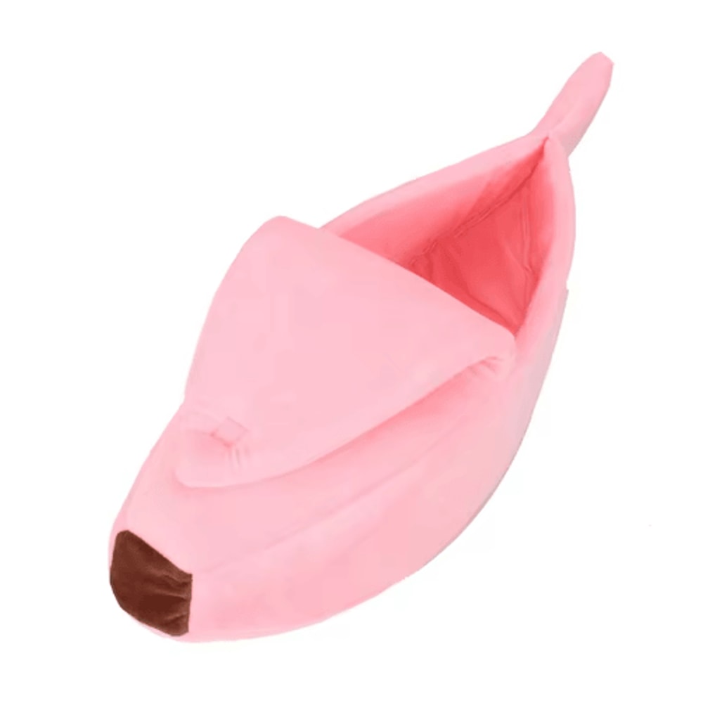 Cute Banana Shape Cozy Cat Bed For Deep Winter Sleep 3