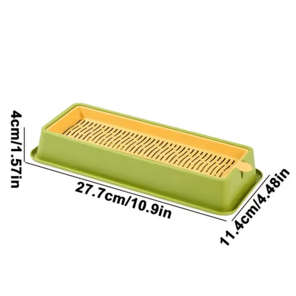 Layered Soilless Cat Grass Growing Kit With Seed Germination Tray 1