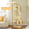 MultiLevel Cat Tree Tower With Large Condo Beds Scratching Posts 9