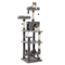 MultiLevel Plush Cat Tree Tower With Hammock Condo Bed 3