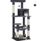 MultiLevel Plush Cat Tree Tower With Hammock Condo Bed 4