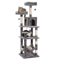 MultiLevel Plush Cat Tree Tower With Hammock Condo Bed 5