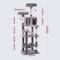 MultiLevel Plush Cat Tree Tower With Hammock Condo Bed 6