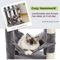 MultiLevel Plush Cat Tree Tower With Hammock Condo Bed 7