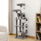 MultiLevel Plush Cat Tree Tower With Hammock Condo Bed 9