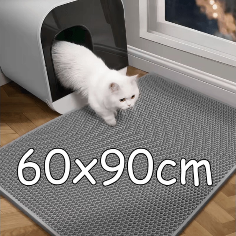 Large Waterproof DoubleLayer Cat Litter Trapping Mat 0