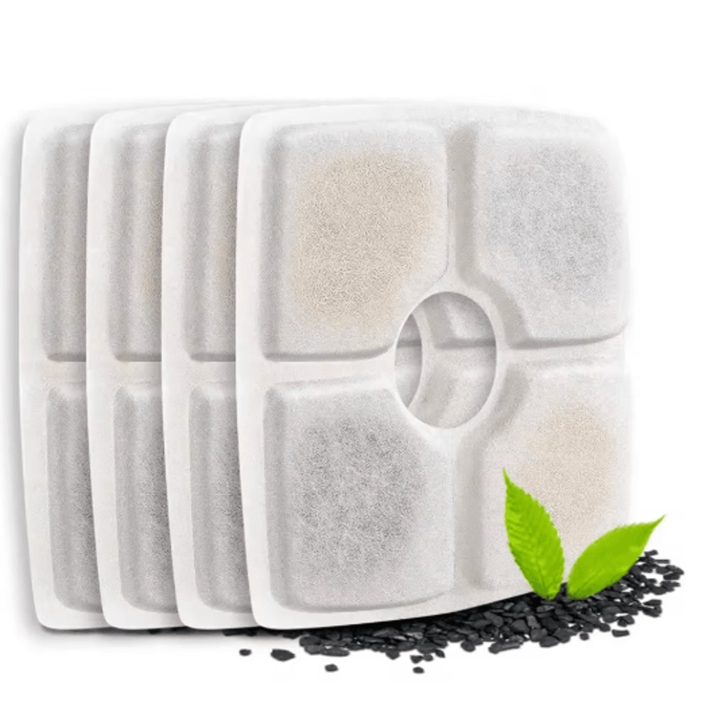 MultiLayer Activated Carbon Replacement Filters For Cat Water Fountains 2